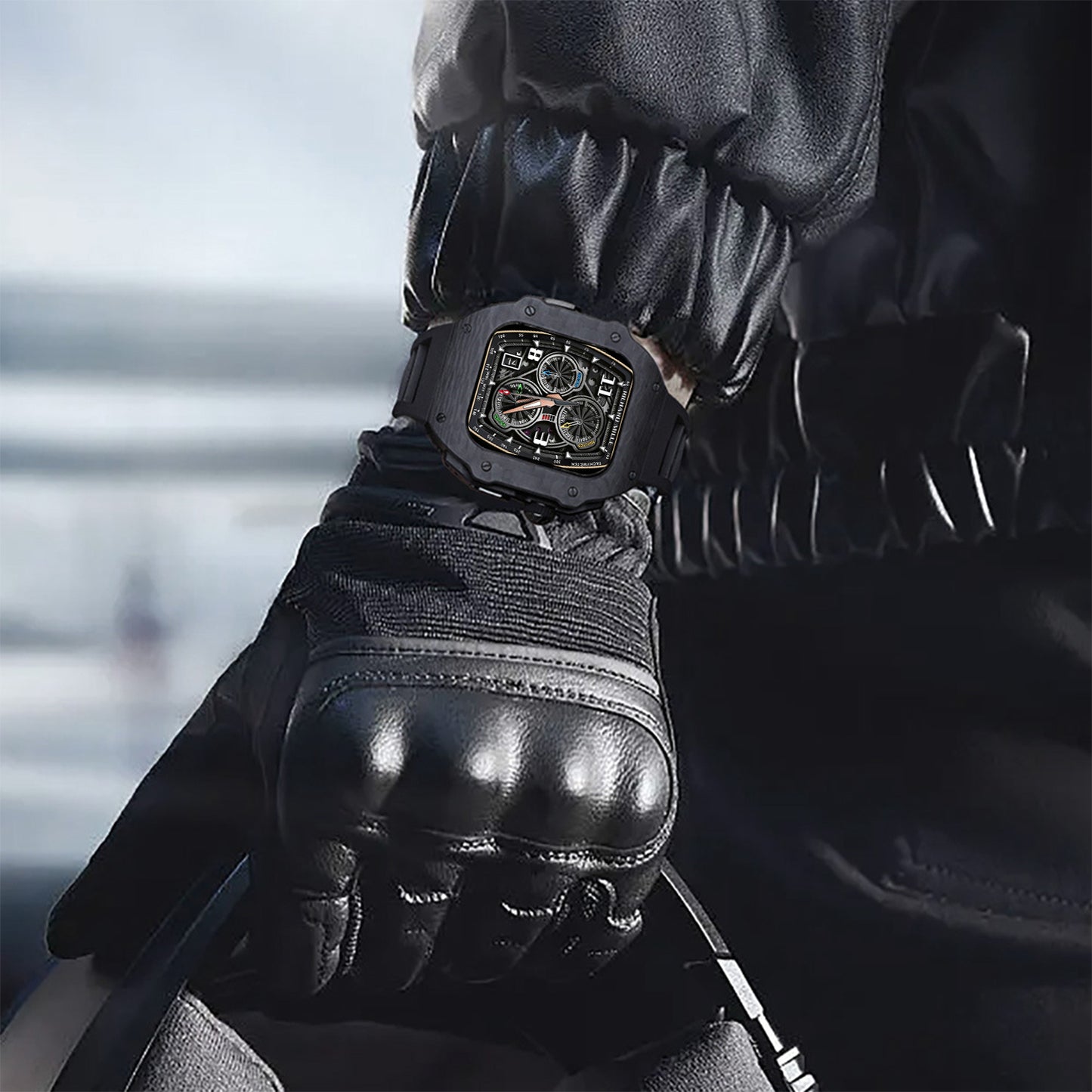 奢华款 Apple Watch 表壳 (44/45mm) – 祖母绿版