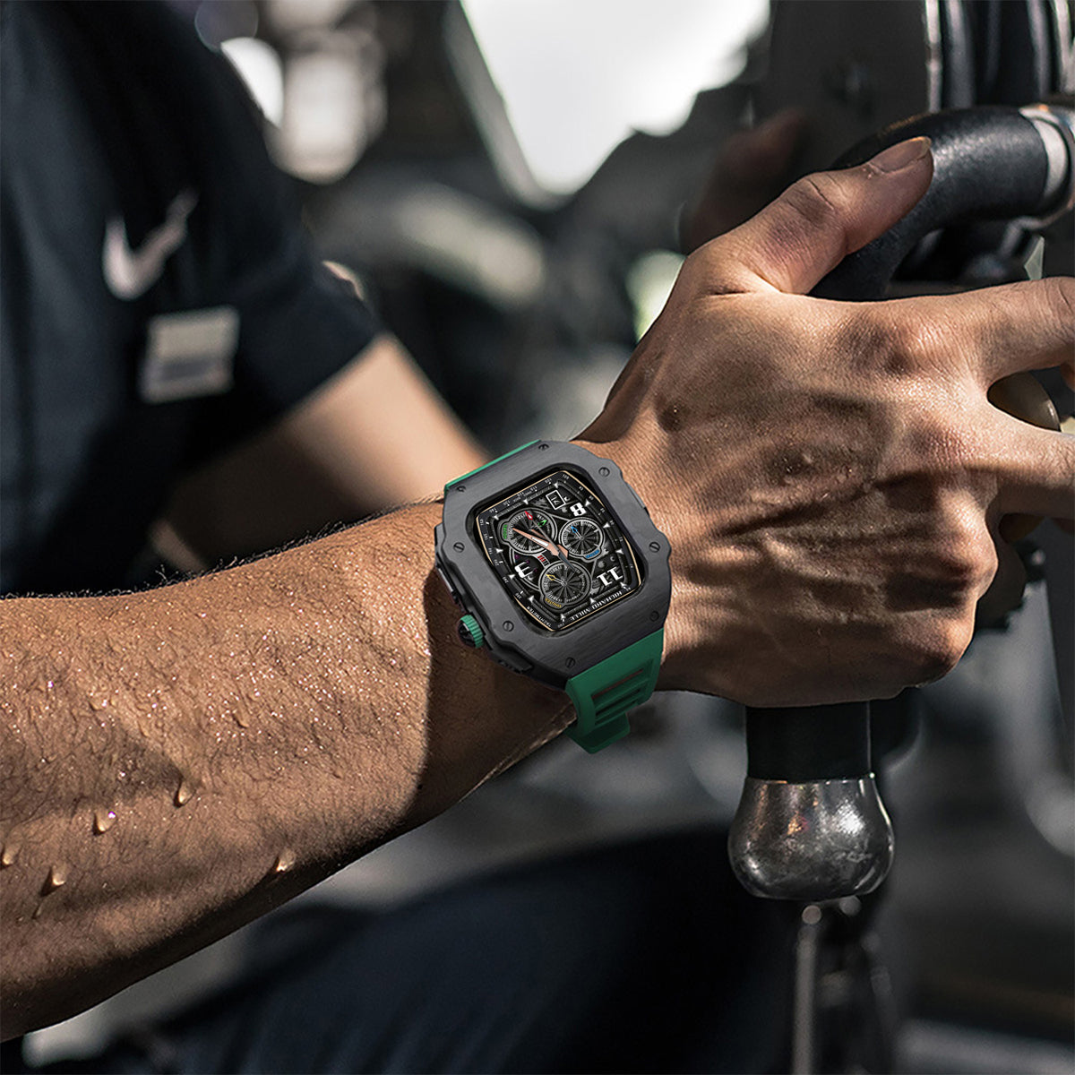 奢华款 Apple Watch 表壳 (44/45mm) – 祖母绿版