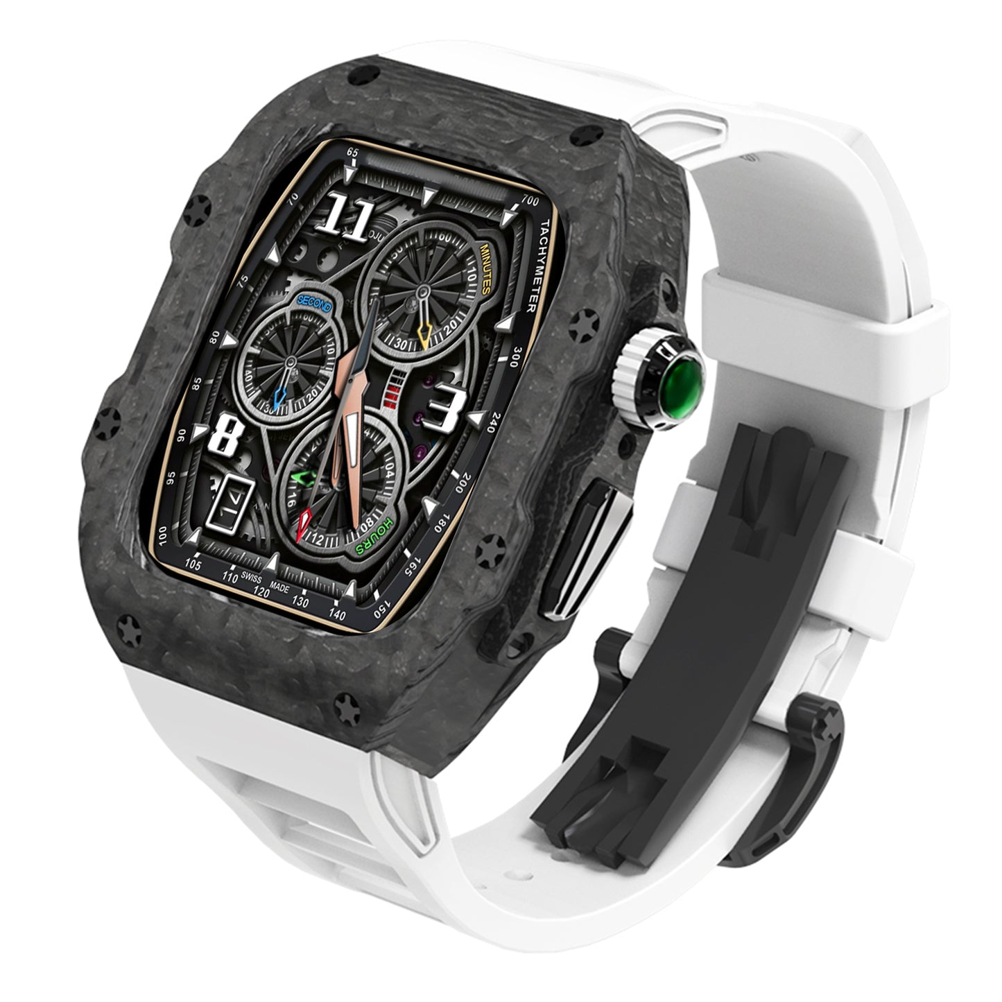 奢华款 Apple Watch 表壳 (44/45mm) – 祖母绿版
