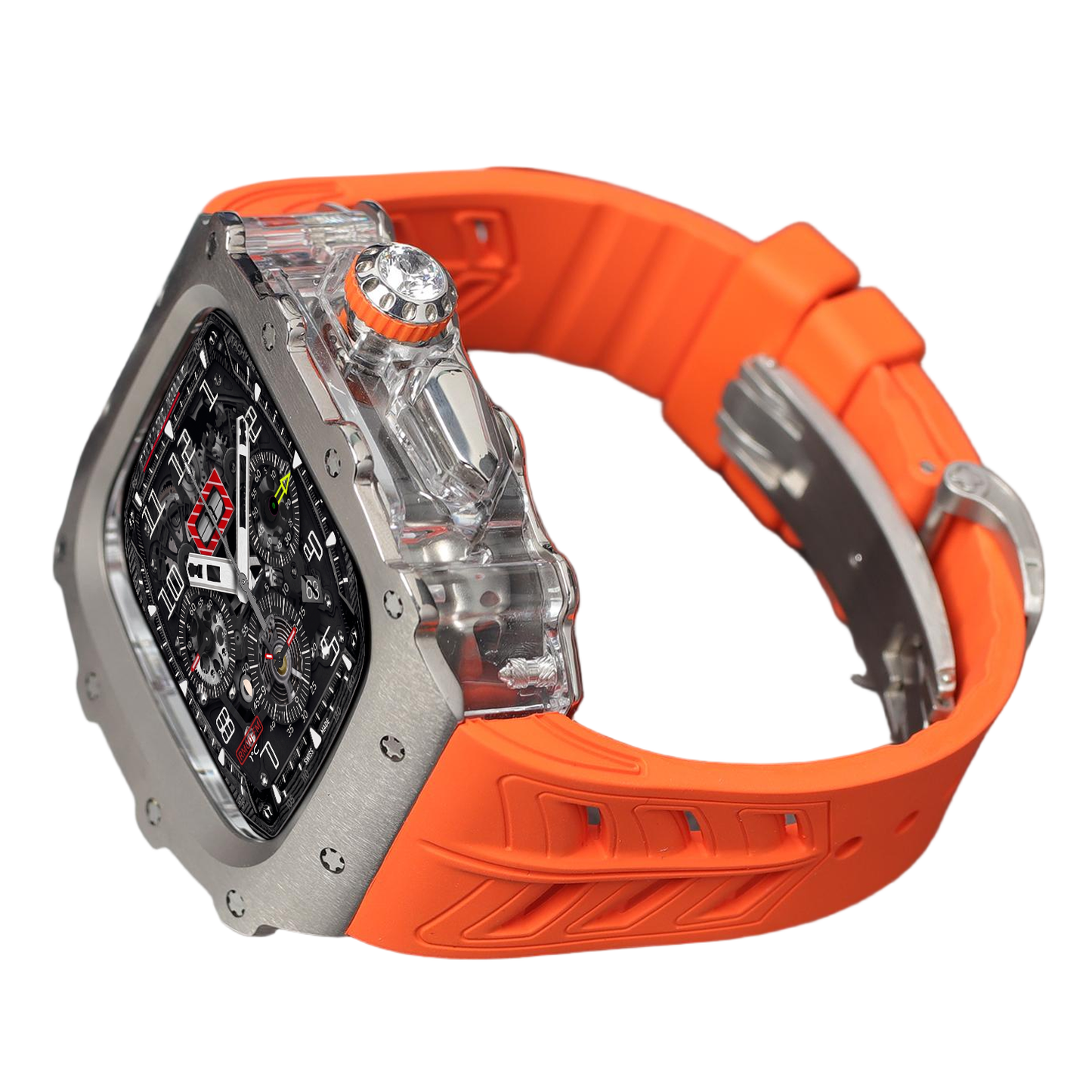 钛金属 Apple Watch 表壳 (44/45 毫米) – 拉丝金属版