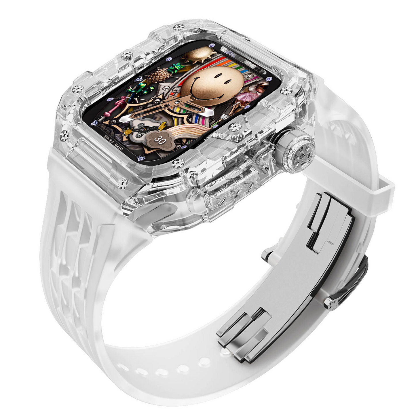 透明 Apple Watch 保护壳 (44/45mm) – 透明版